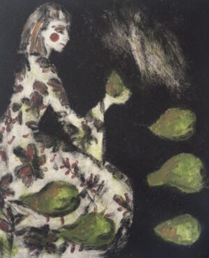 Girl and Pears